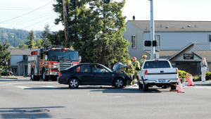Car and Truck Accident