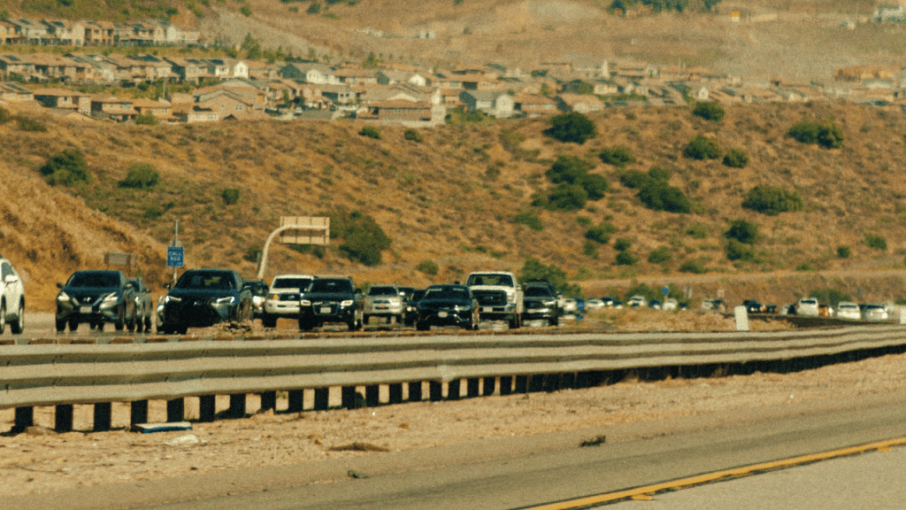 Cars on California Highway